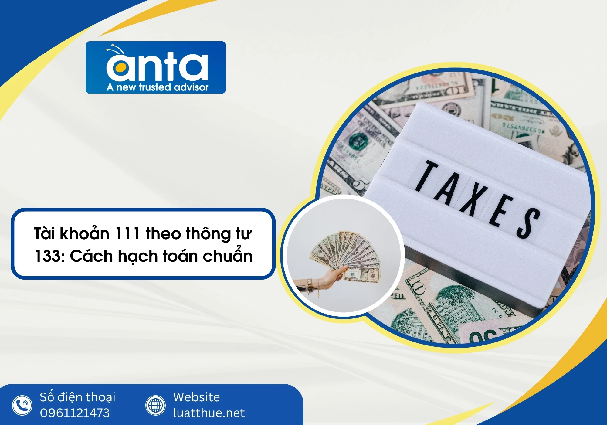 Tài khoản 111 theo thông tư 133: Cách hạch toán chuẩn