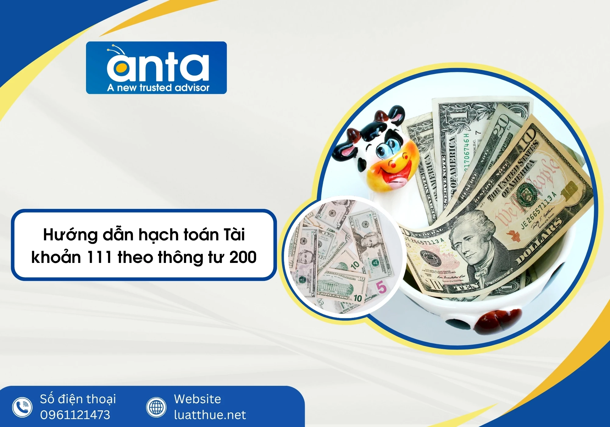 Hướng dẫn hạch toán Tài khoản 111 theo thông tư 200