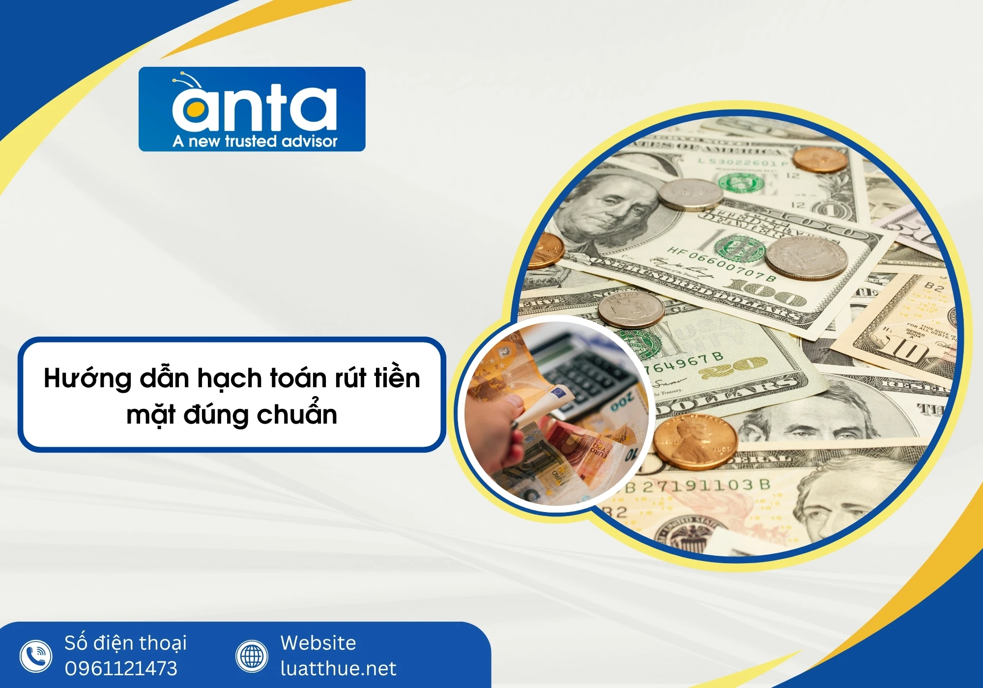 Hướng dẫn hạch toán rút tiền mặt đúng chuẩn