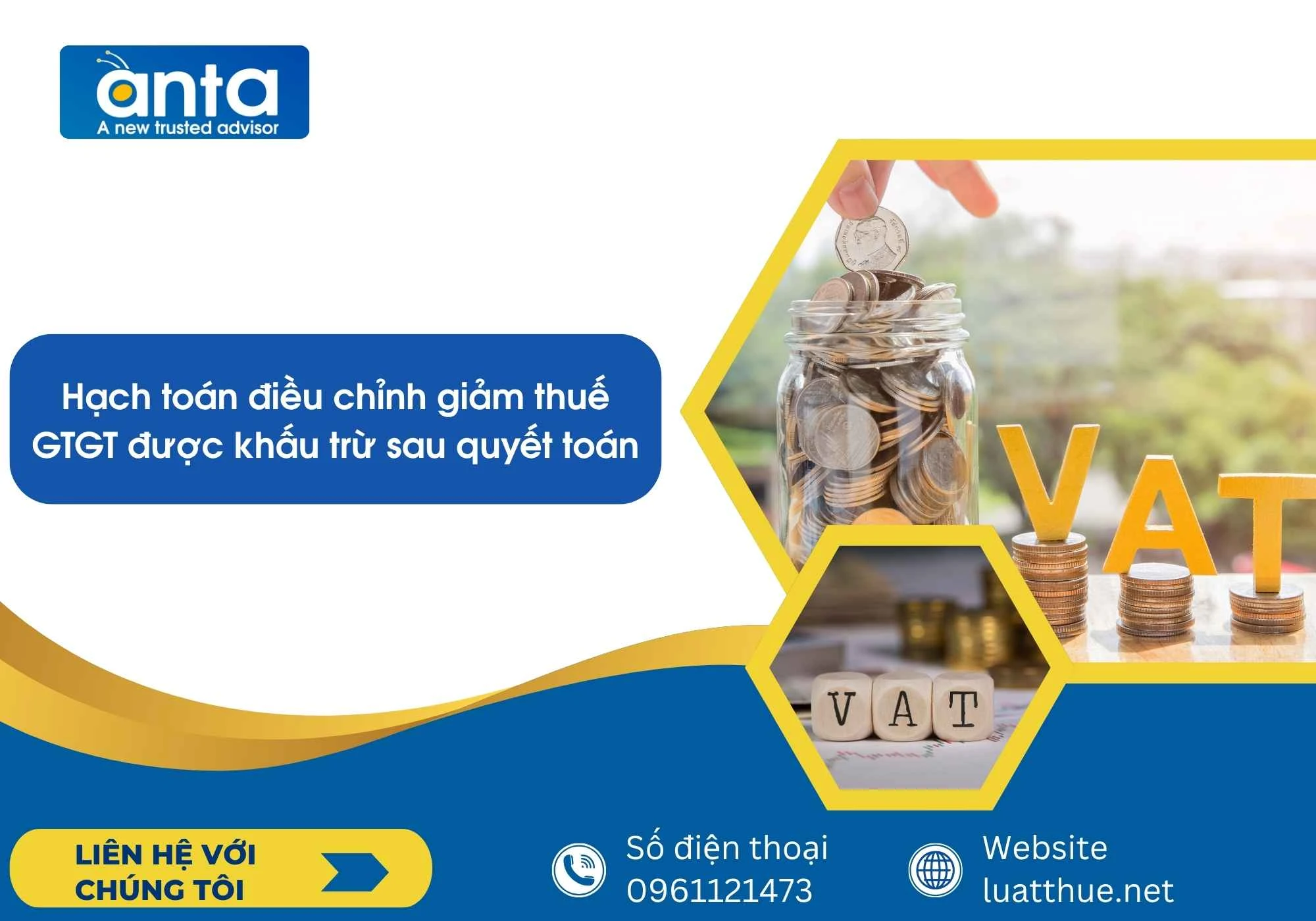 Hạch toán điều chỉnh giảm thuế GTGT được khấu trừ sau quyết toán