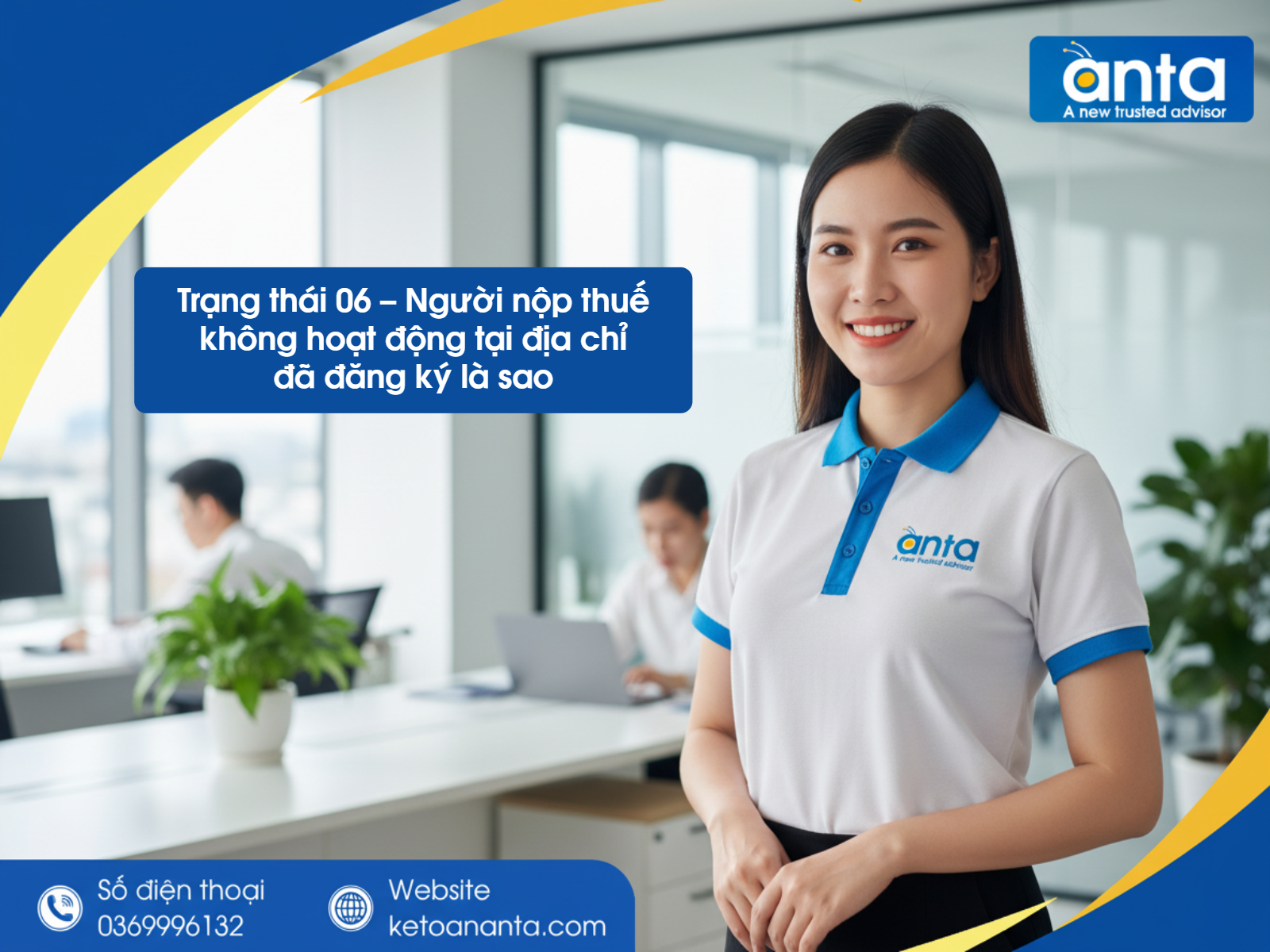 Trạng thái 06 – Người nộp thuế không hoạt động tại địa chỉ đã đăng ký là sao