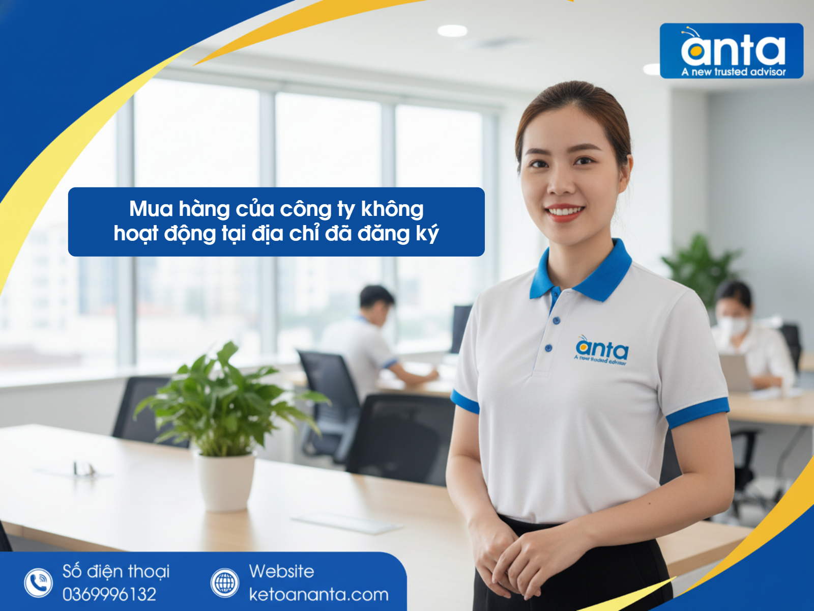 Mua hàng của công ty không hoạt động tại địa chỉ đã đăng ký
