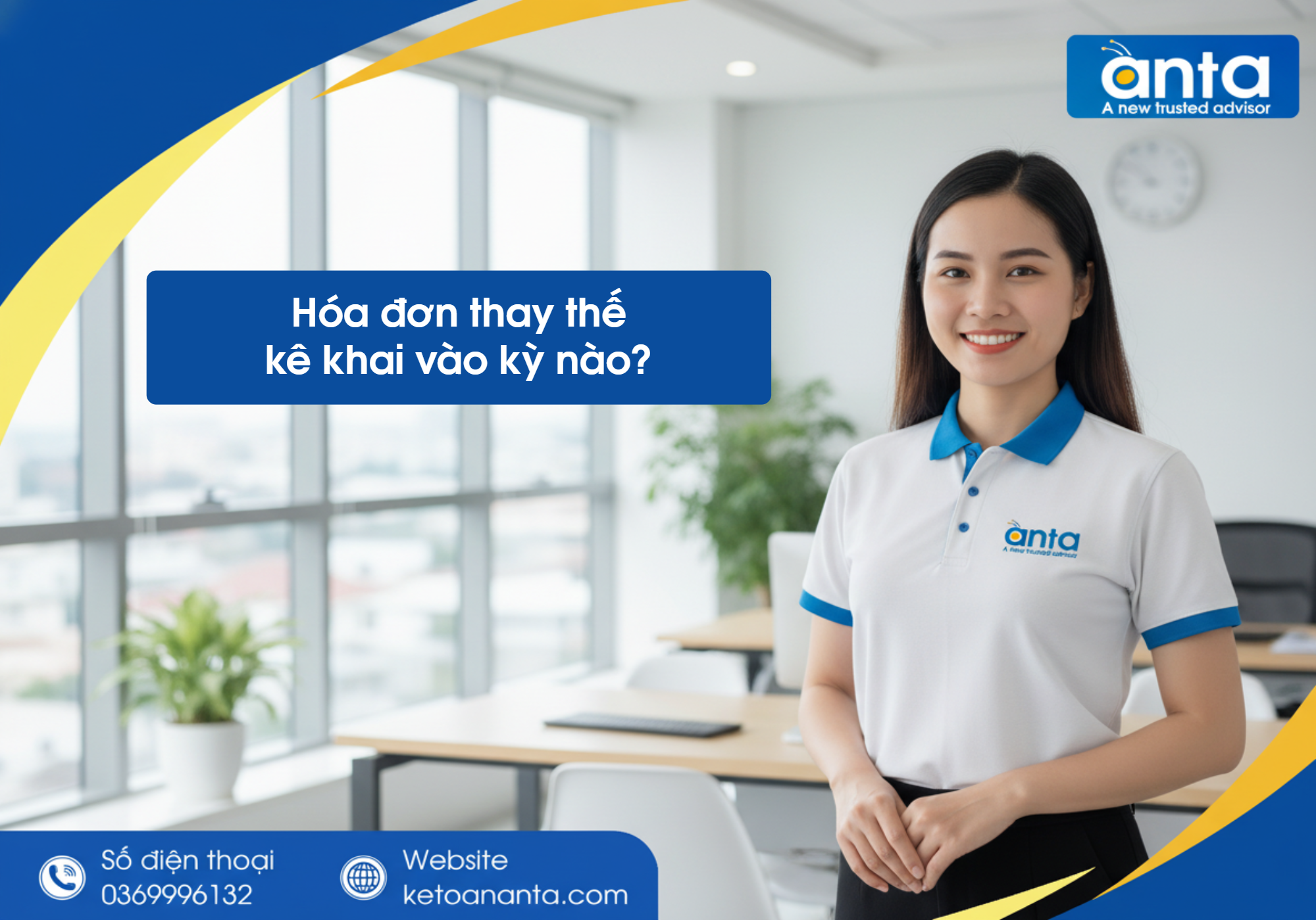 Hóa đơn thay thế kê khai vào kỳ nào?