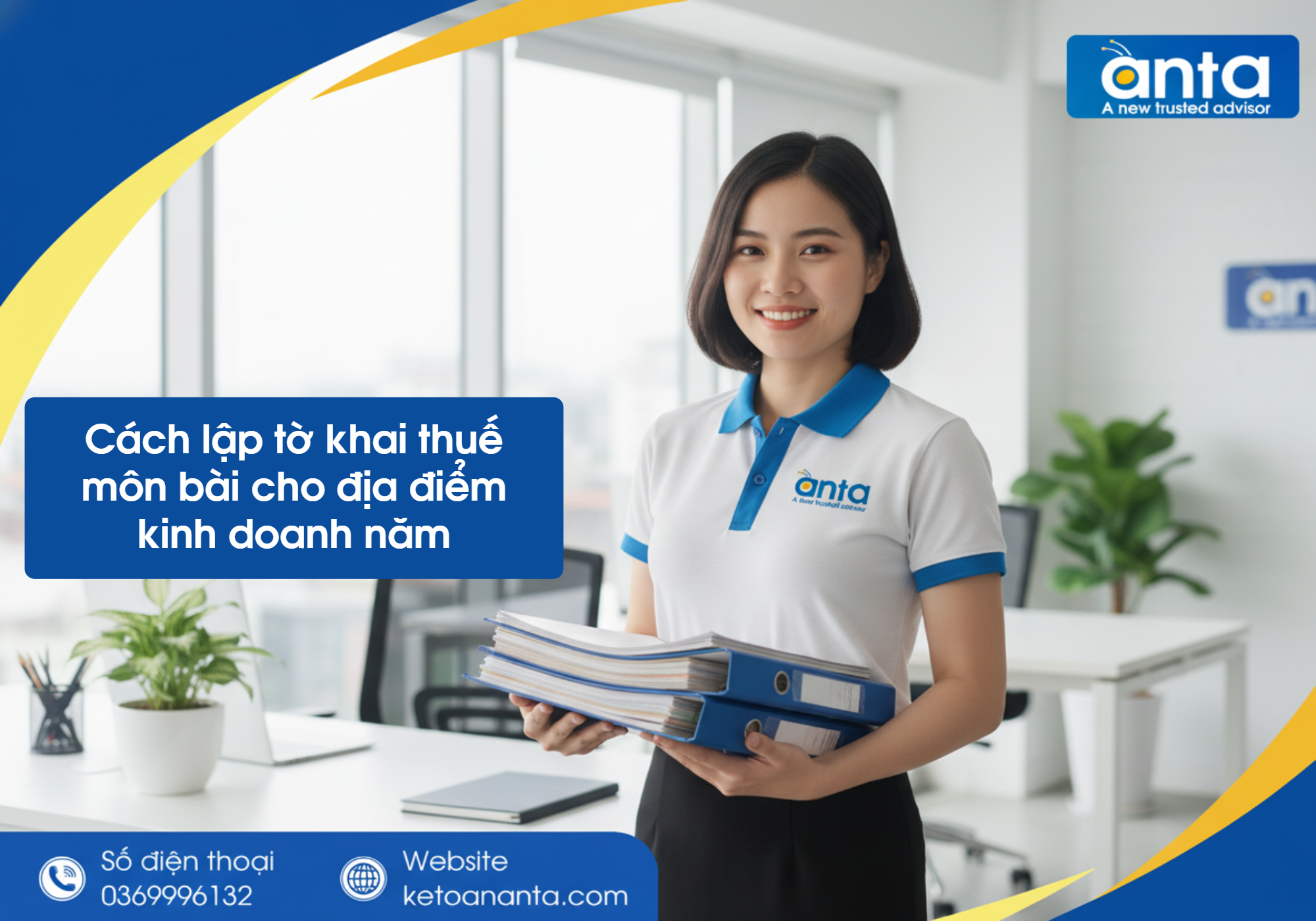 Cách lập tờ khai thuế môn bài cho địa điểm kinh doanh năm