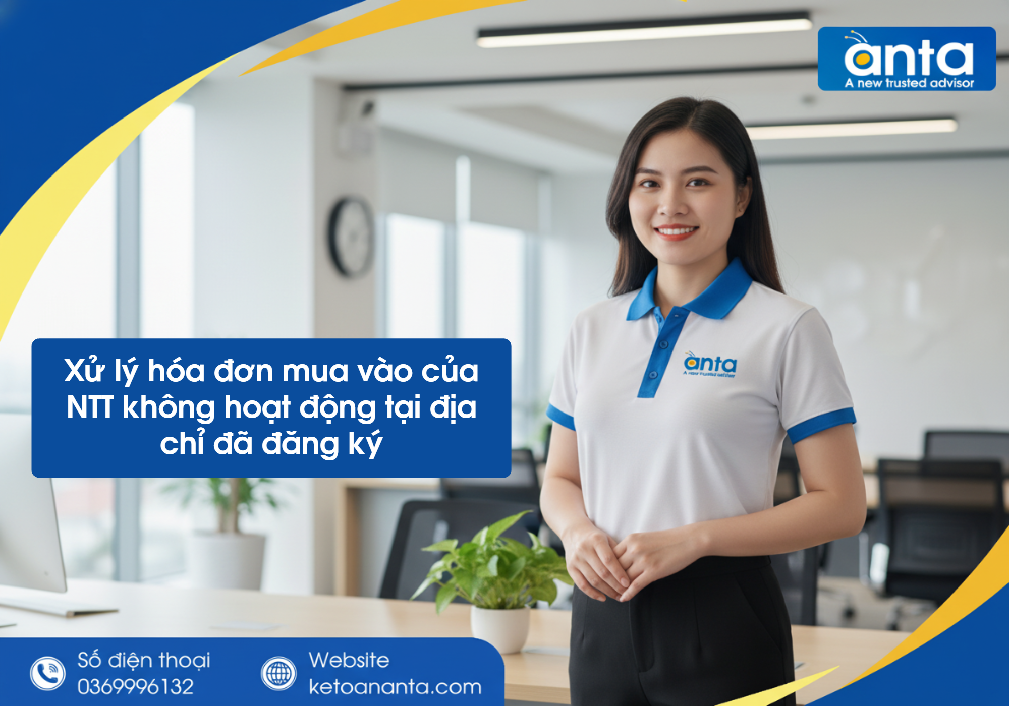 Xử lý hóa đơn mua vào của NTT không hoạt động tại địa chỉ đã đăng ký