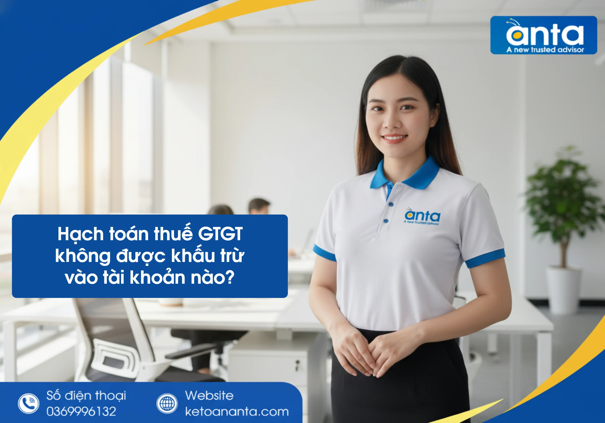 Hạch toán thuế GTGT không được khấu trừ vào tài khoản nào