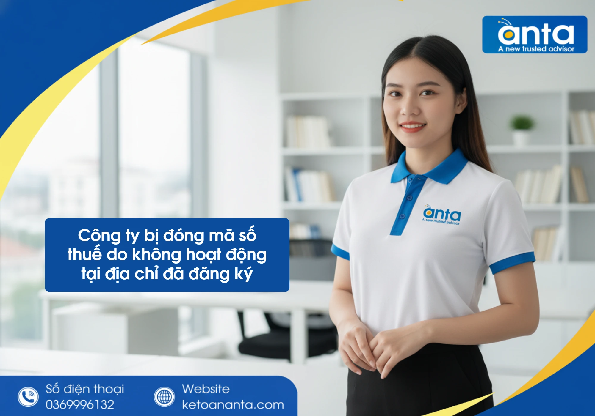 Công ty bị đóng mã số thuế do không hoạt động tại địa chỉ đã đăng ký