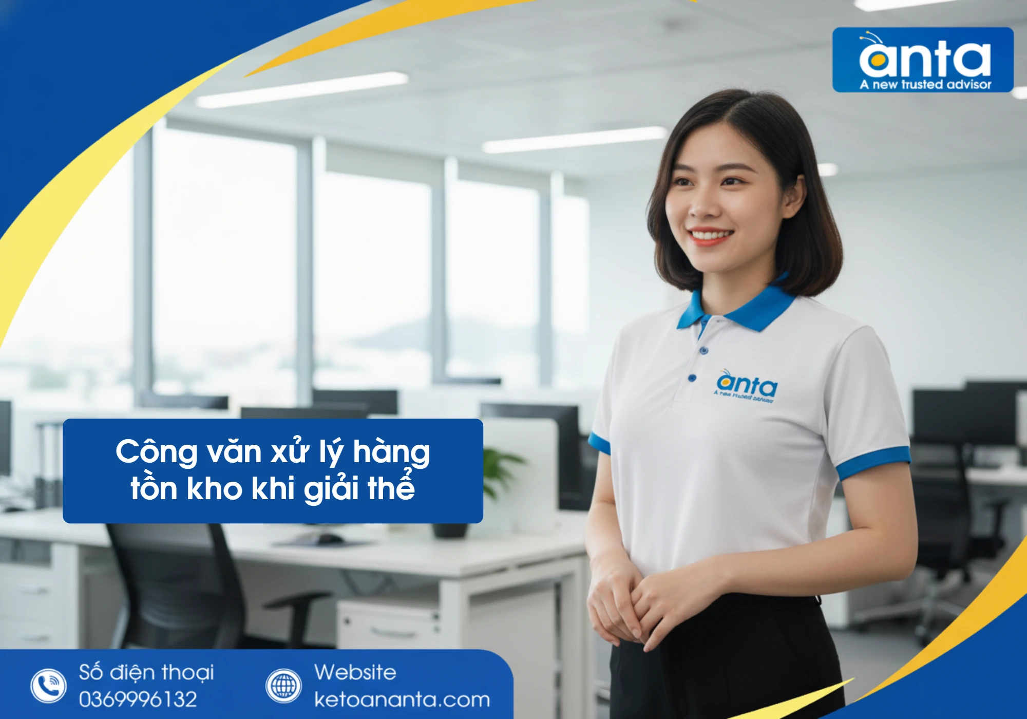Công văn xử lý hàng tồn kho khi giải thể