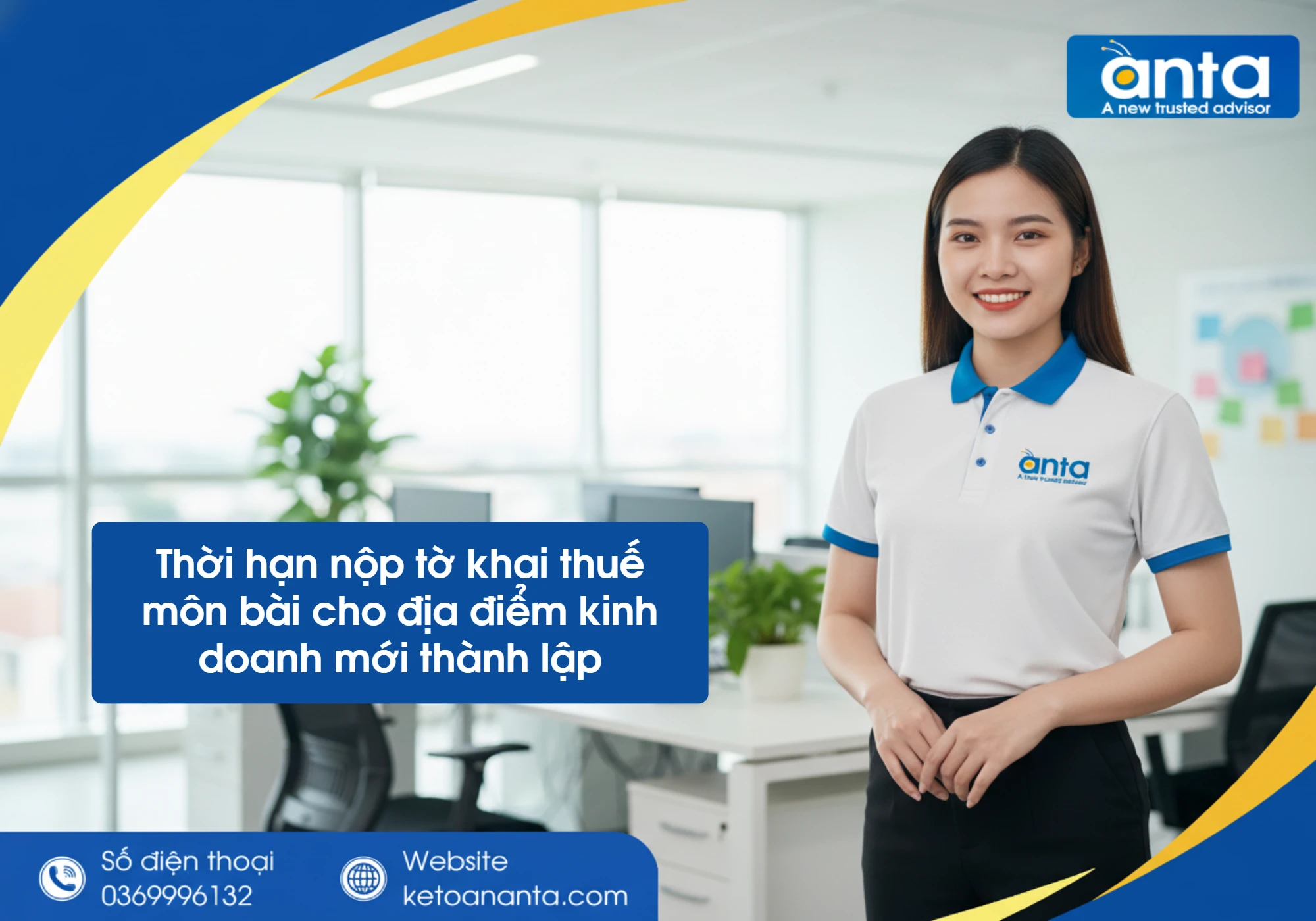 Thời hạn nộp tờ khai thuế môn bài cho địa điểm kinh doanh mới thành lập