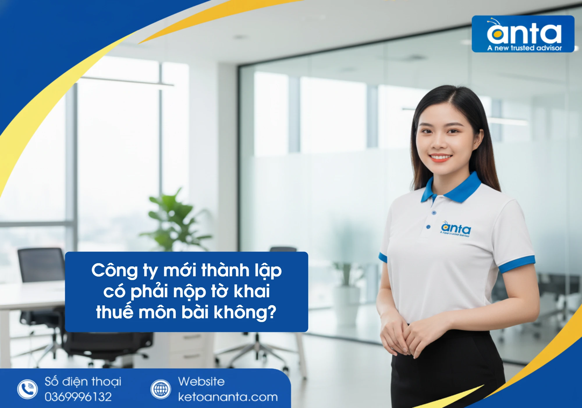 Công ty mới thành lập có phải nộp tờ khai thuế môn bài không?