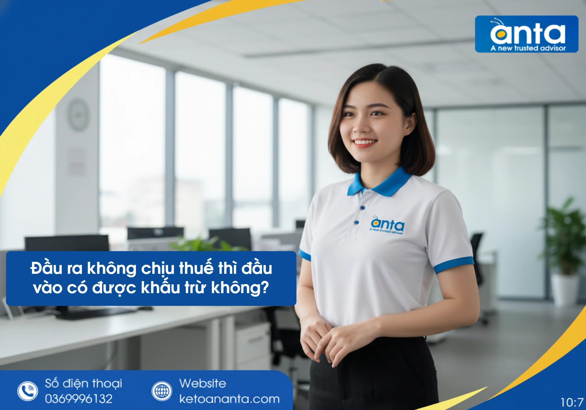 Đầu ra không chịu thuế thì đầu vào có được khấu trừ không?